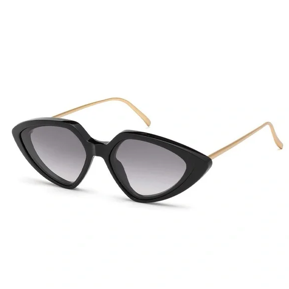 NWT Sportmax 59mm Geometric Sunglasses Sport Max 59MM Geometric Sunglasses Shiny Palladium/Brown  main image 3